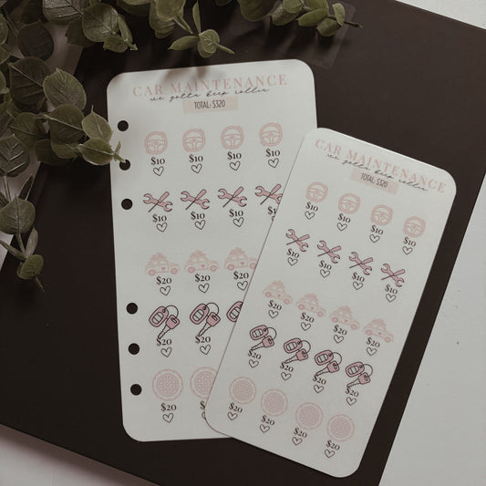 Pink Emma Car Maintenance Savings Challenge - A6